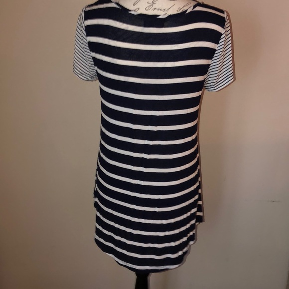 Cupio Navy Blue Striped Blouse - Picture 3 of 6